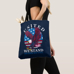 United we stand - Eagle och American Flagga Tygkasse