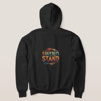 "United we stand" Fullt-Zip Hoodie. T-Shirt