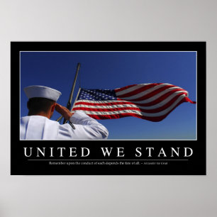 United we stand: inspirationsoffert poster