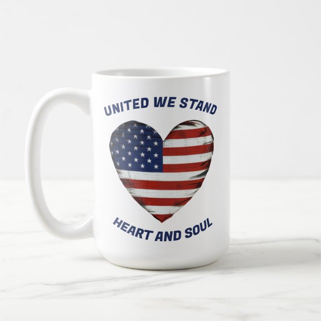 United We stand Patriotic Kaffemugg (Vänster)
