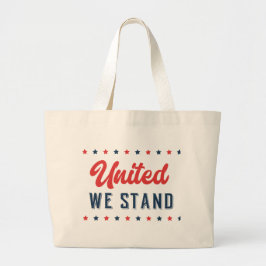 United we stand Patriotic Ord Art Jumbo Tygkasse