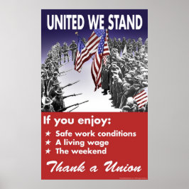 United We stand - ProUnion Poster