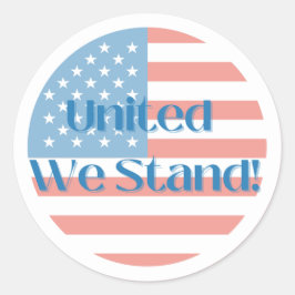 United we stand runt klistermärke
