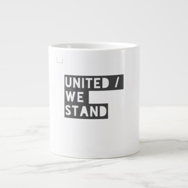 " United We Stand " / Specialmugg  Jumbo Mugg (Framsidan)