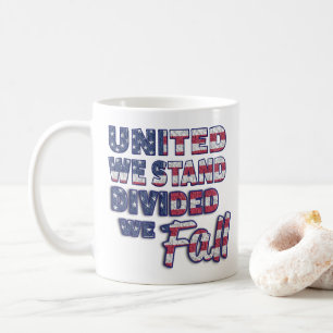 United We Stand Typografi Kaffe Mugg