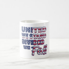 United We Stand Typografi Kaffe Mugg