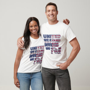 United We Stand Typografi T-Shirt