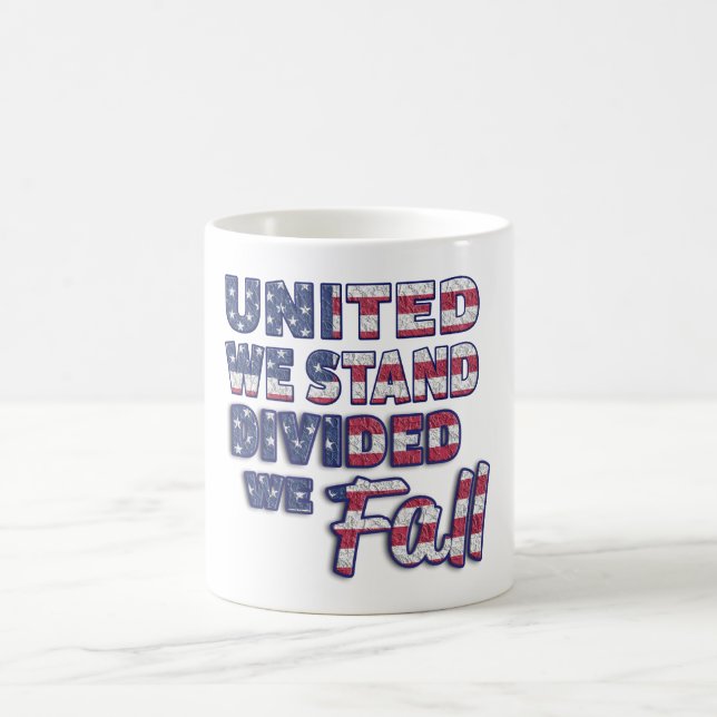 United we stand Typography Coffee Mugg (Center)