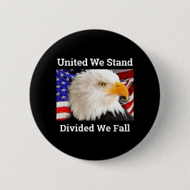 United We stand USA Örn Pinback Knapp