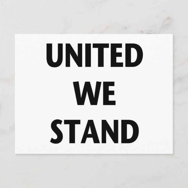 United we stand vykort (Framsida)