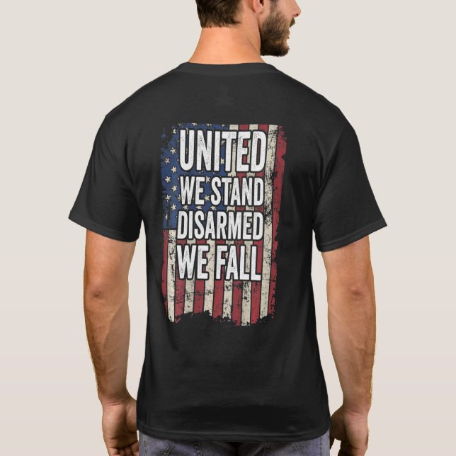 United we står desarmerade och vi flyger på Pro Gu T Shirt (Baksida)