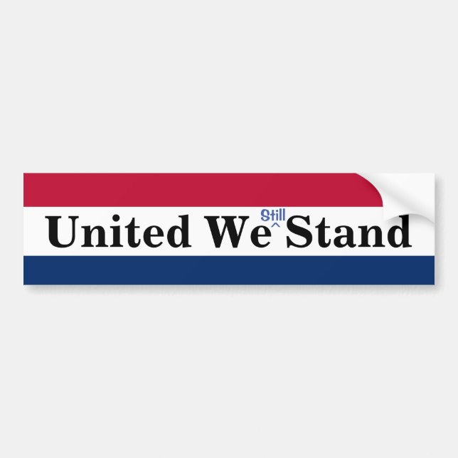 United we står fortfarande bildekal (Framsidan)