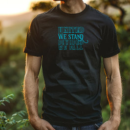 United we står turkos och säger T-Shirt