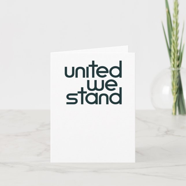 United we Stets Sticker Kort (Framsida)