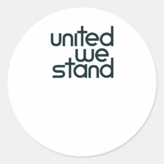 United we Stets Sticker Runt Klistermärke