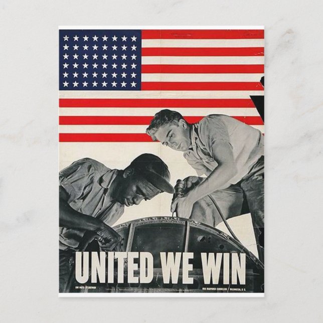 United We Win! Vykort (Framsida)