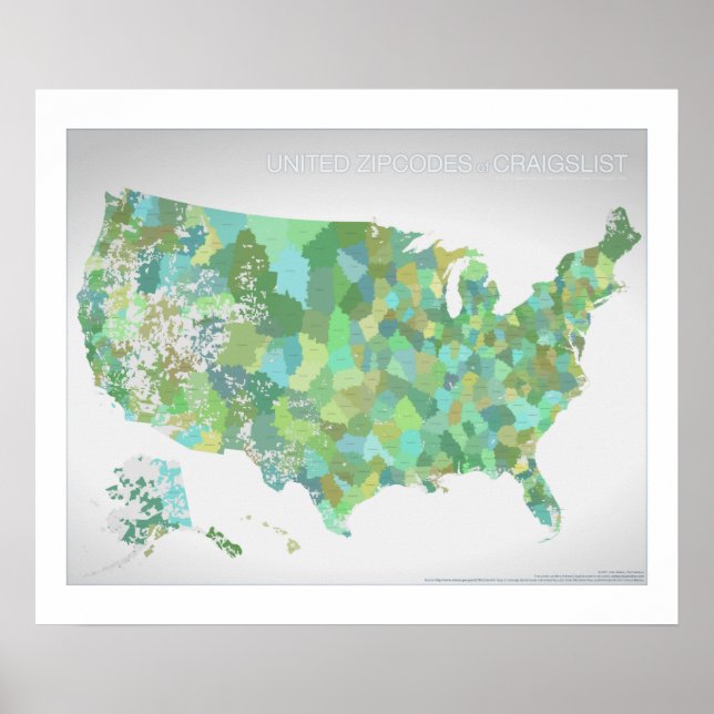 United Zipcode of Craigslist Poster (Framsidan)