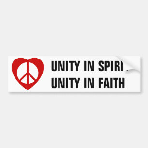 Unitheist peace emblem bildekal