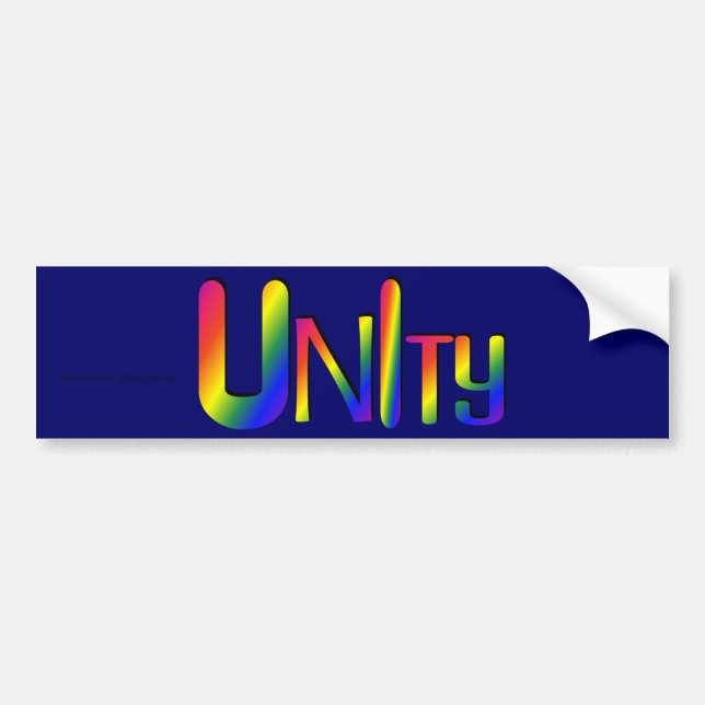 UNIty-Anpassningsbar-stötfångare Bildekal (Framsidan)