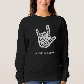 Unity Day 2022, Anti Bullying Kärlek Sign End Bull T Shirt