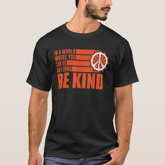 Unity Day Choose Kindness Be Kind End Bullying T Shirt (Framsida)