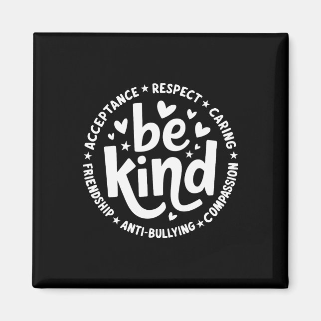 Unity Day No Bulling Orange Anti Bulling Teacher Magnet (Framsidan)