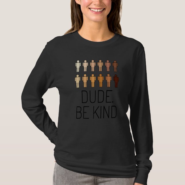 Unity Day Orange Anti Bullying Melanin Kindness Du T Shirt (Framsida)