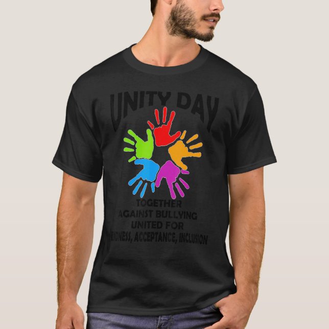 Unity Day Orange  Be Kind Anti Bullying Kindness T Shirt (Framsida)