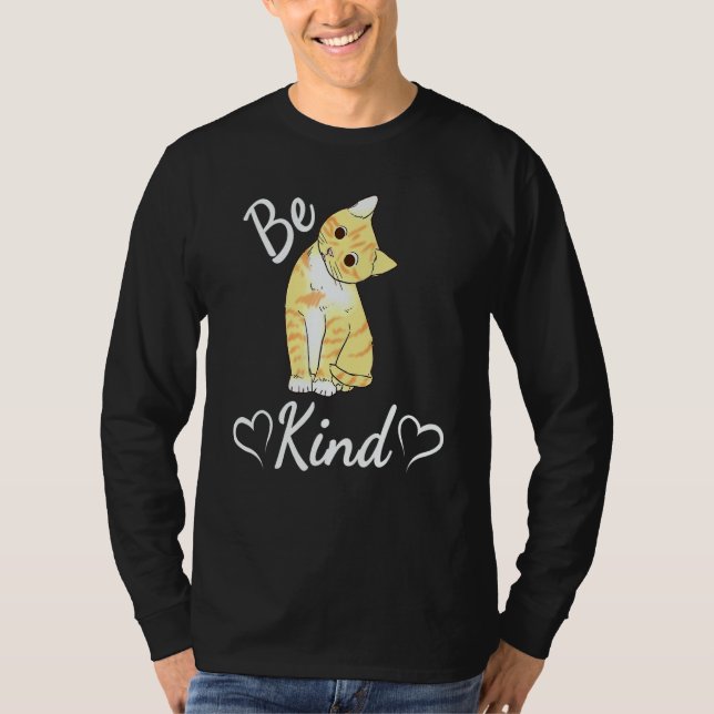 Unity Day Orange Cat Anti Bullying Be Kind T Shirt (Framsida)