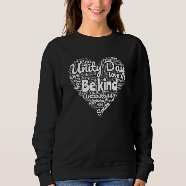 Unity Day Orange Heart be Ki T Shirt (Framsida)
