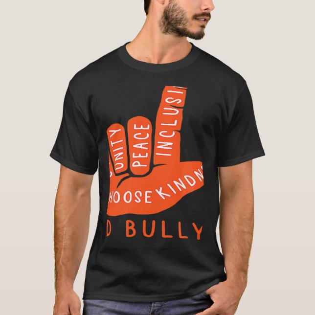 Unity Day Orange Kids 2022 Anti-Mobbning Kärlekste T Shirt (Framsida)