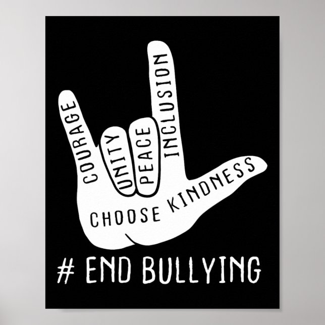 Unity Day Orange Kids 2024 Anti-Bullying Välj Ki Poster (Framsidan)