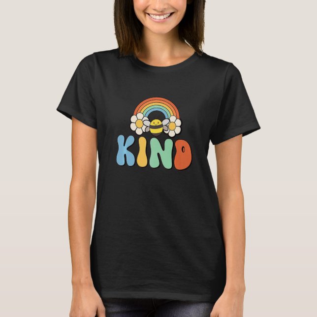 Unity Day Orange Kids Bee Kind Anti Bulling Retro T Shirt (Framsida)