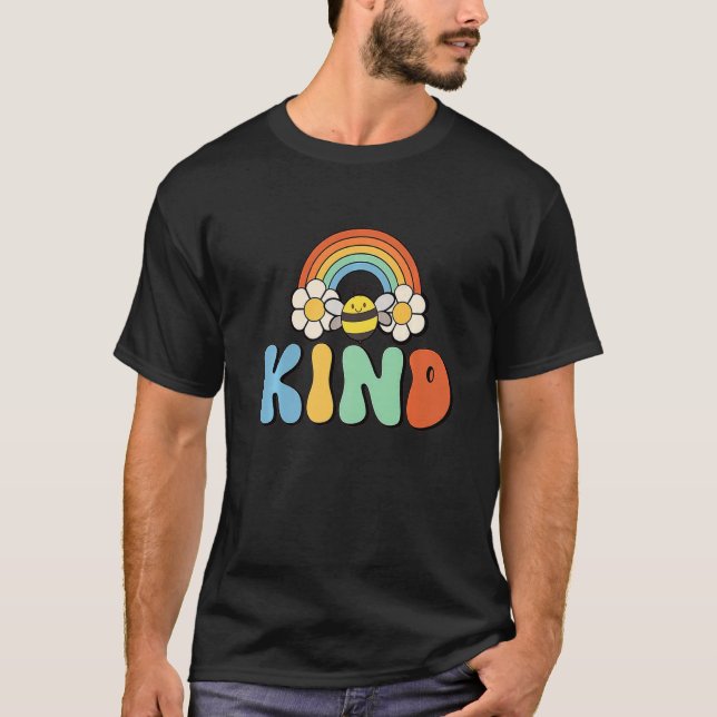 Unity Day Orange Kids Bee Kind Anti Bulling Retro T Shirt (Framsida)