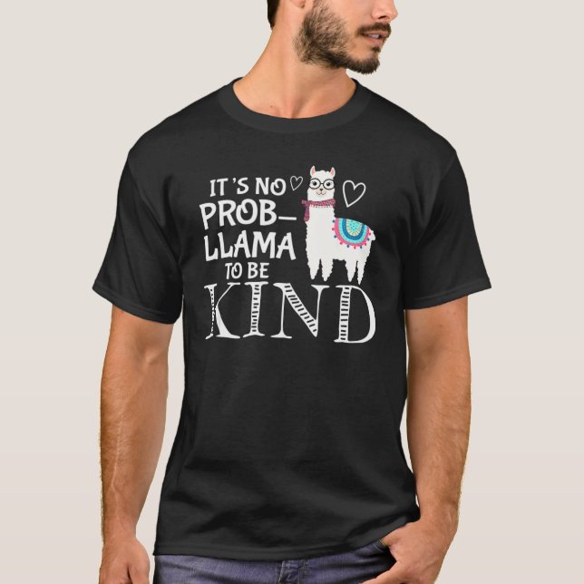 Unity Day-Orangen har inget "Prob Llama" för att v T Shirt (Framsida)
