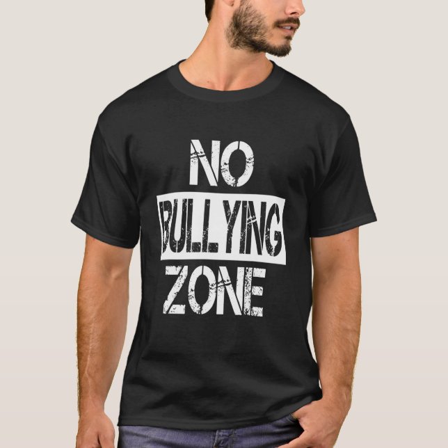 Unity Day Stop Bulling No Bulling Zon Orange Me T Shirt (Framsida)