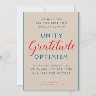 Unity & Gratice Helgdag Card
