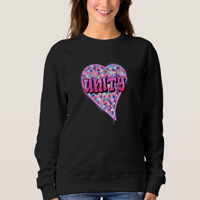 Unity Heart Graphic Design for Valentine's Day Lov T Shirt (Framsida)