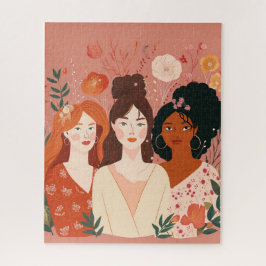 "Unity in Diversity" Pussel Lycklig Women's Day