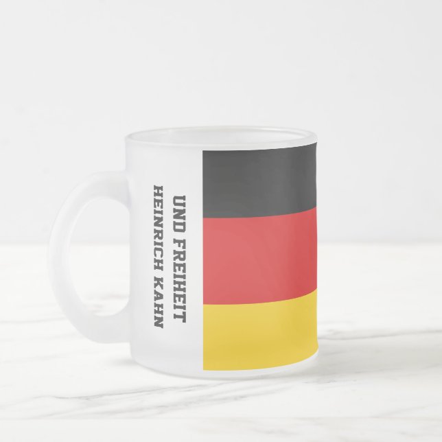 Unity Justice Freedom Germany Flag Mug Frostad Glasmugg (Vänster)