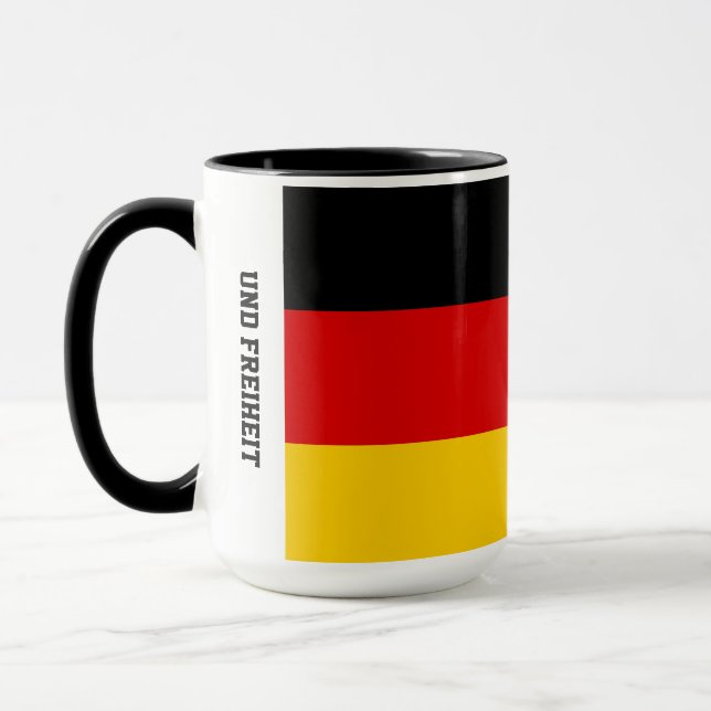Unity Justice Freedom Germany Flag Mug Mugg (Vänster)