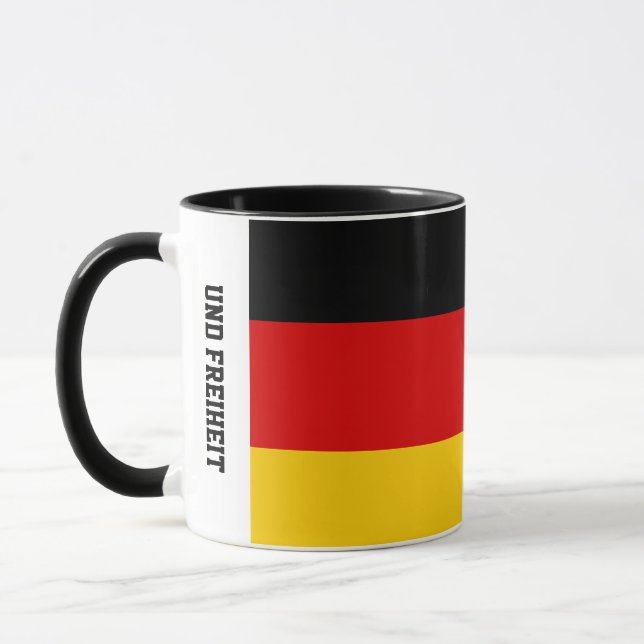 Unity Justice Freedom Germany Flag Mug Mugg (Vänster)