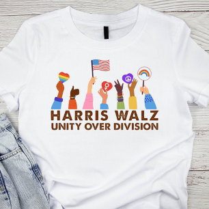 Unity over Division Harris Walz T Shirt