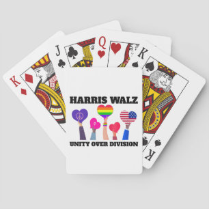 Unity over Division Kamala Harris Tim Walz Casinokort