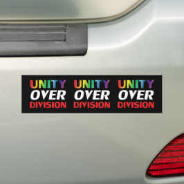 Unity over Division - pride lgbtq lgbt black Bildekal