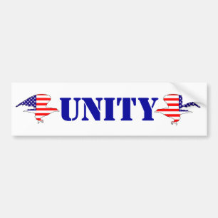 UnITY PARTY, stor tält-frihetskoncernörn flaggor Bildekal