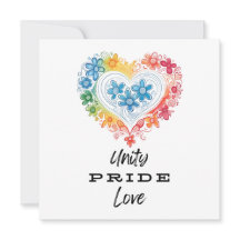 Unity Pride Kärlek Spara datuminbjudan