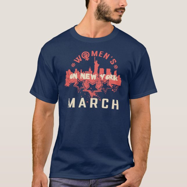 Unity & Strength: Women's March Merchandise T Shirt (Framsida)