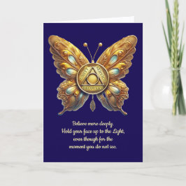 Unity Symbol Butterfly, Prayer-årsjubileumskort Kort