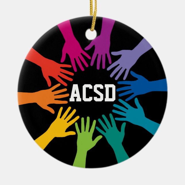 Unity - Teamwork - SRF Julgransprydnad Keramik (Framsidan)